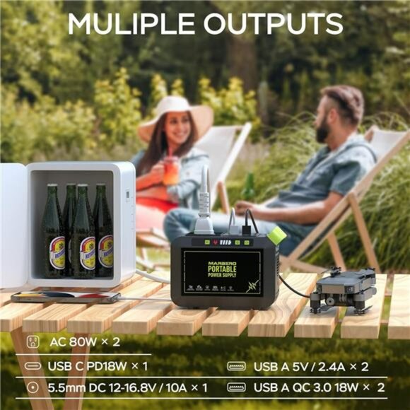 Portable Power Station 88Wh Solar Generator Backup Battery USB AC Outlet - Picture 3 of 7